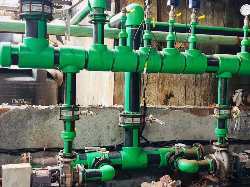 Anjney's Corrosive Chemical Line Installation Gallery