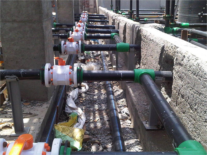 Anjney's ETP DM Water Line Installation Gallery